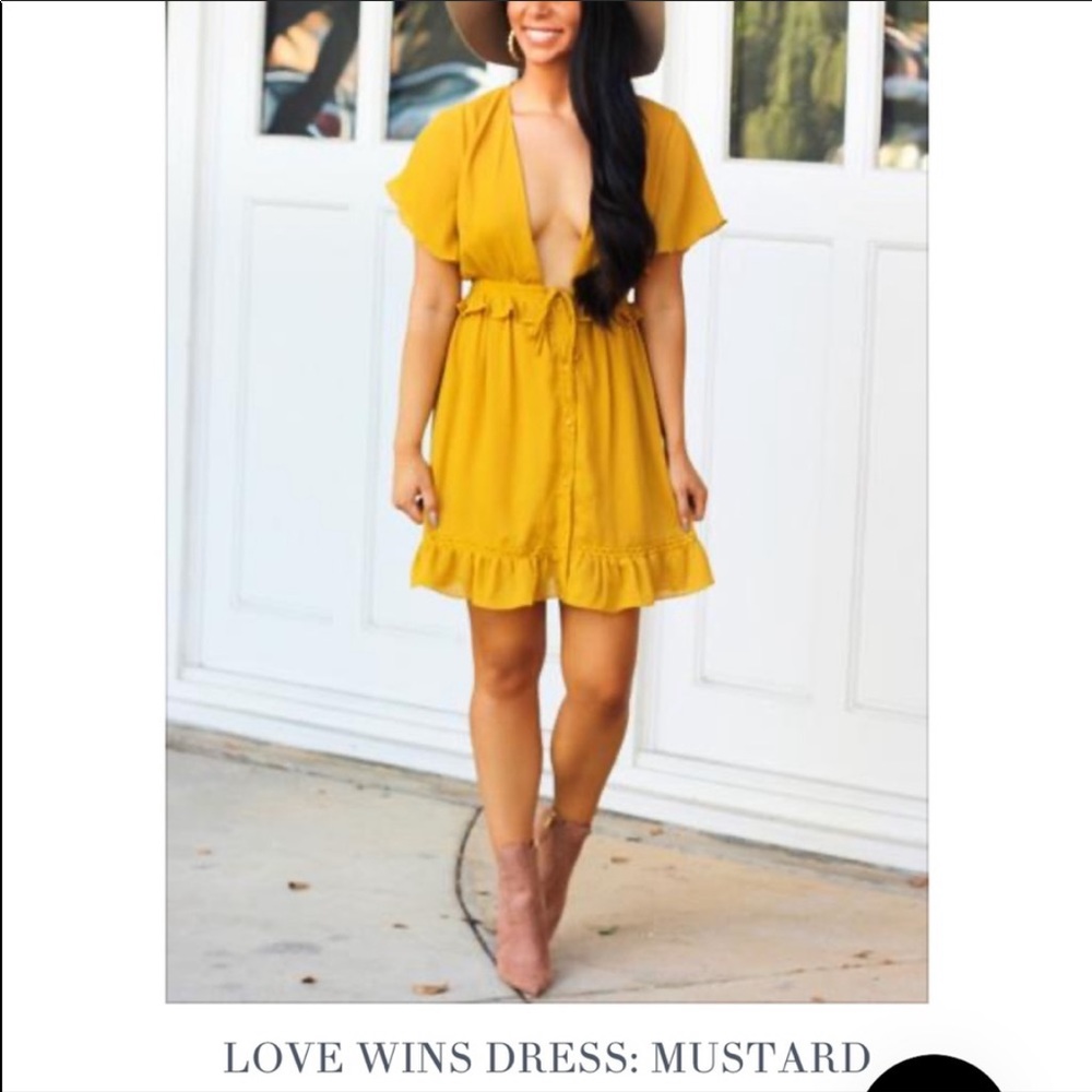 Emory Park Mustard yellow dress